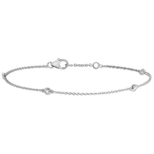 White Gold Diamond Bracelet 